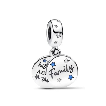 Charm Familia en Plata 925 – Abalorio Sparkling para Pulsera Original Mujer