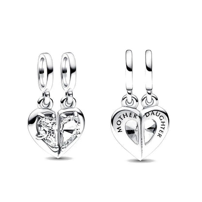 Charm Familia en Plata 925 – Abalorio Sparkling para Pulsera Original Mujer