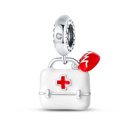 Charm Profesional Médico en Plata 925 | Profesora/Docente | Compatible con Pulsera Pandora Original
