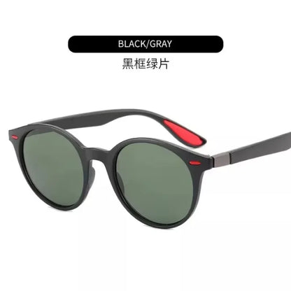 Gafas de Sol Redondas Polarizadas Unisex – Vintage Plásticas UV400 Antirreflejo para Conducir