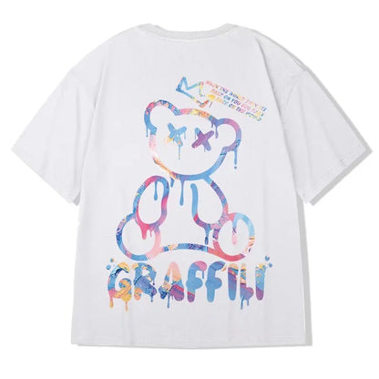 Camiseta Oversize M-8XL – T-shirt Coreana, Manga Corta, Cuello Redondo, Casual Verano, Outfits en Pareja para Hombre