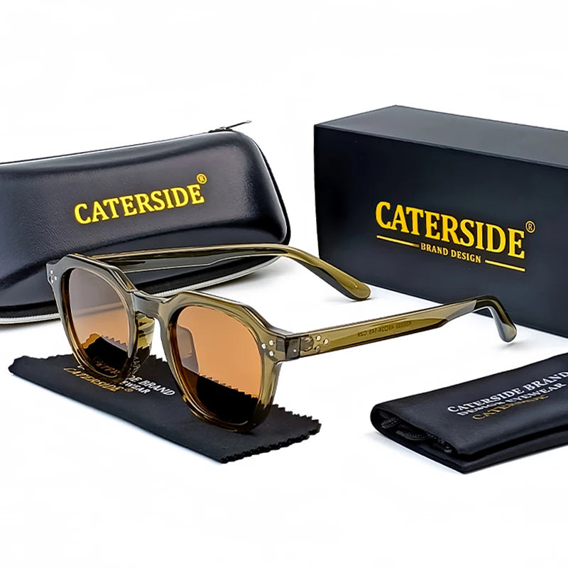Gafas de Sol Retro Polarizadas Unisex | Montura Ultraligera TR90 Poligonal UV400