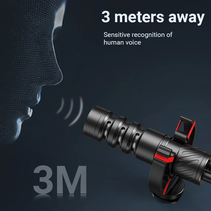 MAMEN Professional Shotgun Microphone – Micrófono Cardioide para Cámara, Smartphone y Vlogging
