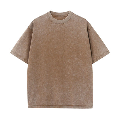Camiseta Hombre 2025 | Oversize Vintage Y2K Acid Wash Estilo Streetwear