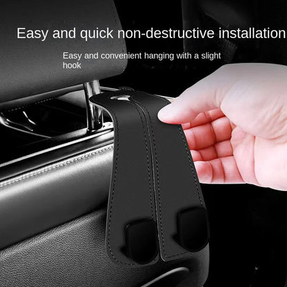 Ganchos ReposaCabezas para Coche – Organizador de Asiento Trasero | Soporte para Bolsos, Mochilas y Compras