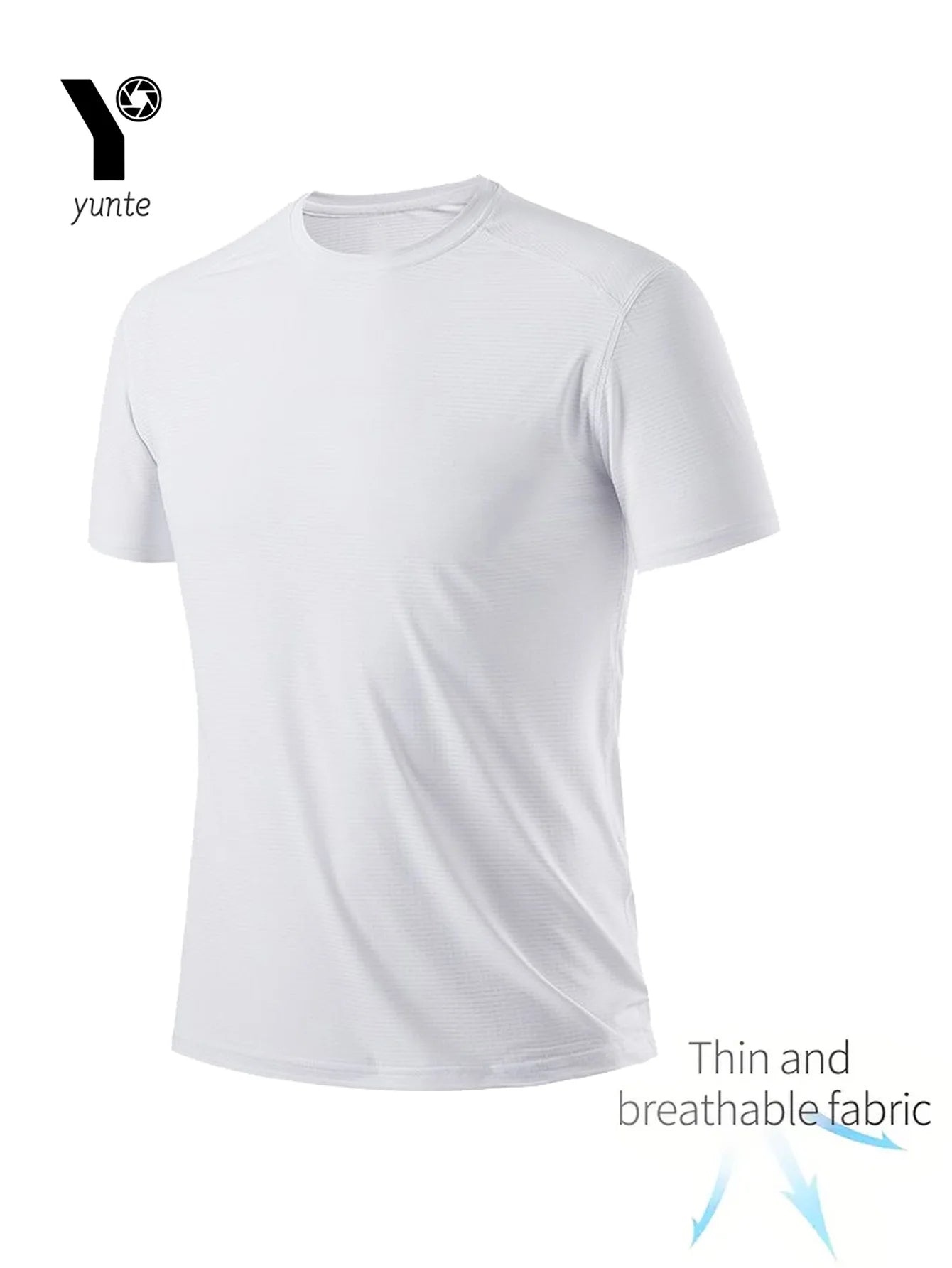 Pack de 4 Camisetas de Hombre – Cuello Redondo, Ultra Ligeras, Secado Rápido, Transpirables y Absorbentes, Fitness, Gym y Running