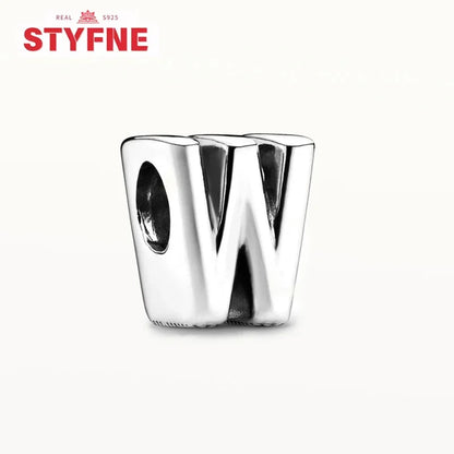 Charm Letras A-Z en Plata 925 – Abalorios Finos para Pulseras Originales Mujer