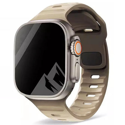Correa de silicona suave para Apple Watch – Compatible Ultra 49mm y Series 8-3, SE (38mm-45mm)