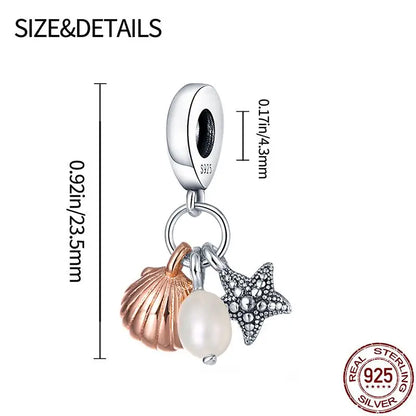 Charm camaleón y luciérnaga que brilla en la oscuridad – Plata 925 para pulsera tipo Pandora, joyería DIY única