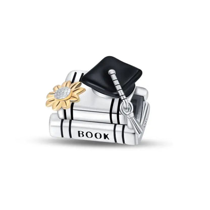 Charm Birrete de Graduación Plata 925 | Compatible Pandora Original