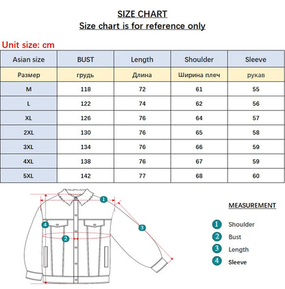 Chaqueta Vaquera Oversize Hombre 5XL | Denim Jacket Verde Blanco Azul Negro Streetwear Hip Hop Casual con Solapa