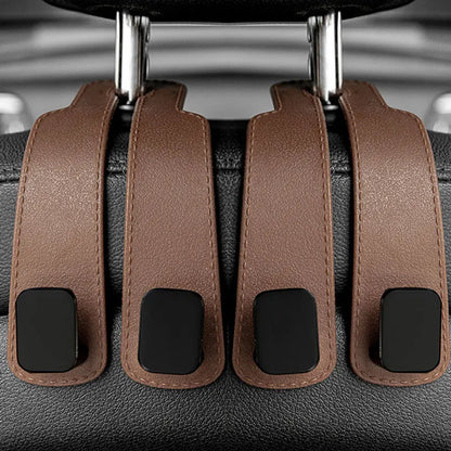 Ganchos ReposaCabezas para Coche – Organizador de Asiento Trasero | Soporte para Bolsos, Mochilas y Compras