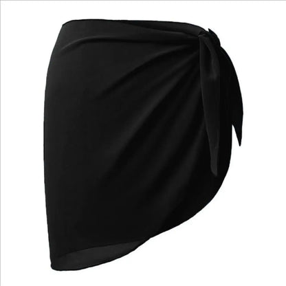Falda Playera Mujer 2025 | Sarong Corto Chiffon Cubrebikini Verano