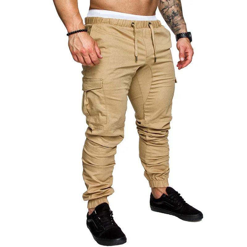 Pantalones Jogger de Moda para Hombre – Streetwear 2025, Cargo, Multi-Bolsillos, Casual, Fitness y Gym