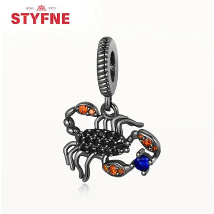 Charm Gato Negro de Plata 925 | Dije para Pulseras Pandora Mujer Joyería Fina