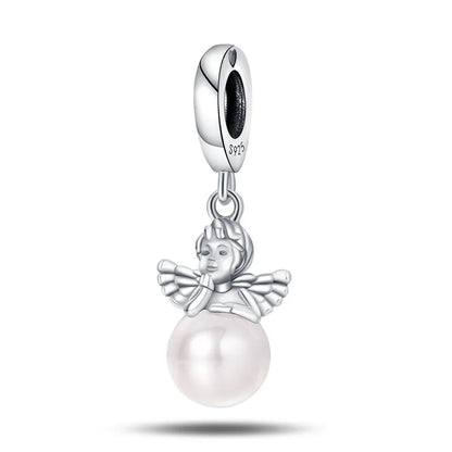Cadena de Seguridad Ángel Guardián con Cruz Plata 925 | Compatible Pandora Original