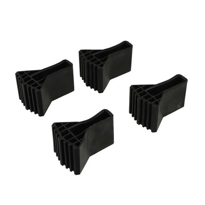 4 Piezas Pies Antideslizantes para Escalera – Protectores de Goma Reemplazables para Patas de Escaleras y Muebles