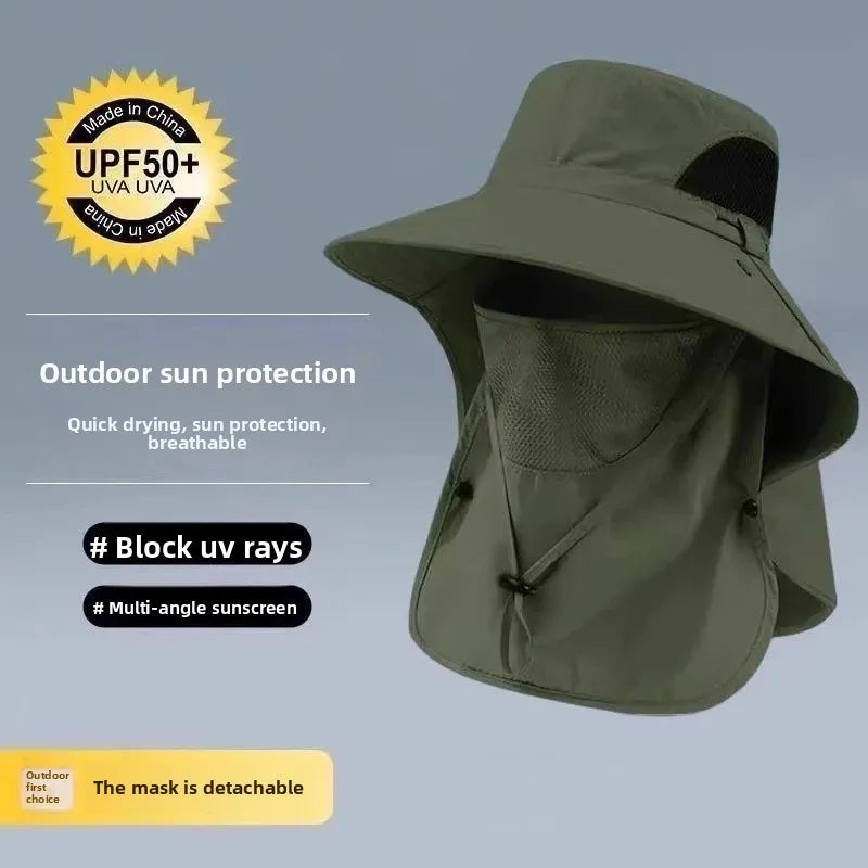 Sombrero Unisex de Verano | Protección UV | Transpirable e Impermeable | Gorro de Pesca, Ciclismo y Escalada con Protección de Cuello