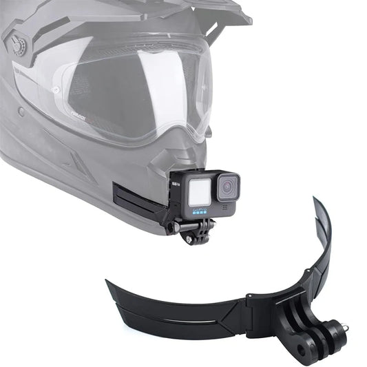 Soporte de barbilla para casco de motocicleta – Montura compatible con GoPro Hero 13/12/11/10/9/8, DJI Action 5/4 e Insta360