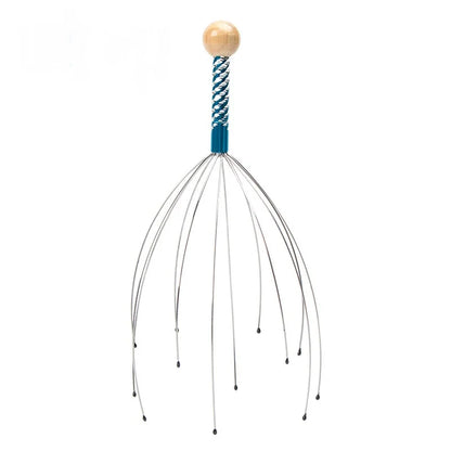 Octopus Head Massager Acero Inoxidable | Masajeador de Cabeza y Cuero Cabelludo | Aliviador de Estrés y Picazón