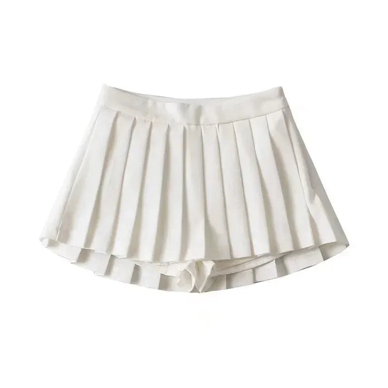 Falda Mini Plisada Mujer 2024 | Falda de Tenis Vintage Cintura Alta