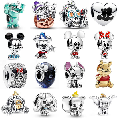 Charm Disney 100º Aniversario Mickey Mouse – Abalorios Princesa y Calabaza para Pulseras Originales Mujer