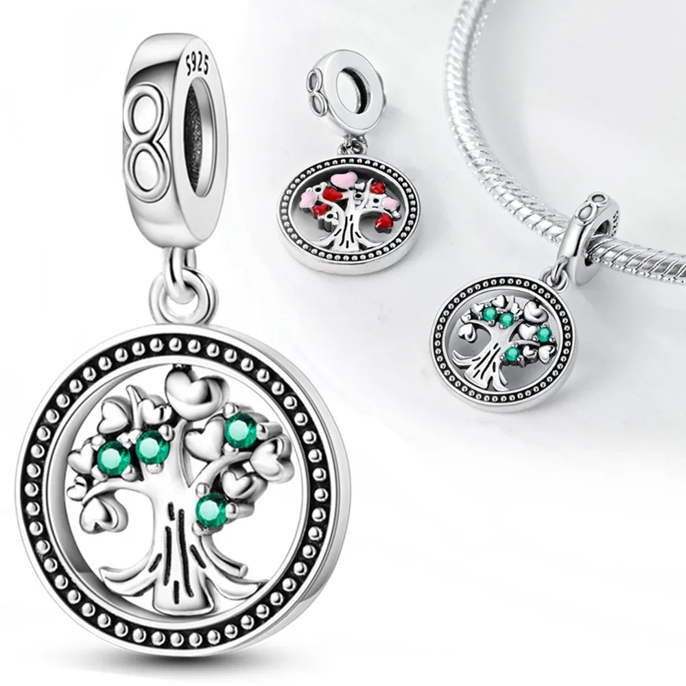 Charm Árbol de la Vida en Plata 925 – Abalorio Familia y Amigos para Pulseras Originales Mujer