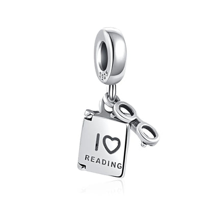 Charm colgante maestra plata 2023 – Abalorio en forma de cuaderno, lápiz y birrete para pulsera tipo Pandora mujer