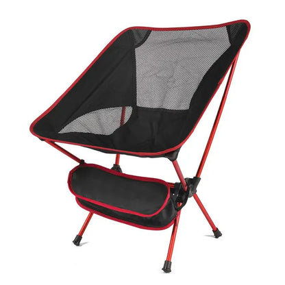 Silla Plegable Ultraligera – Portátil de Aluminio y Nylon para Camping, Pesca y Jardín