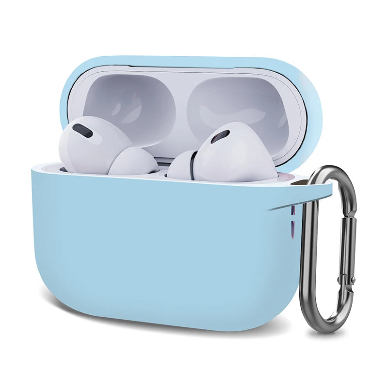 Funda de Silicona para AirPods Pro 2 / AirPods 3 / 2 / 1 – Protector Antigolpes para Estuche Bluetooth con Llavero