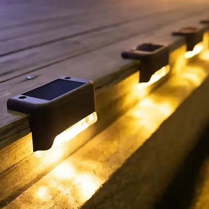 Lámpara Solar LED para Escaleras IP65 – Iluminación Exterior para Jardín, Patio, Pasillos y Cercas
