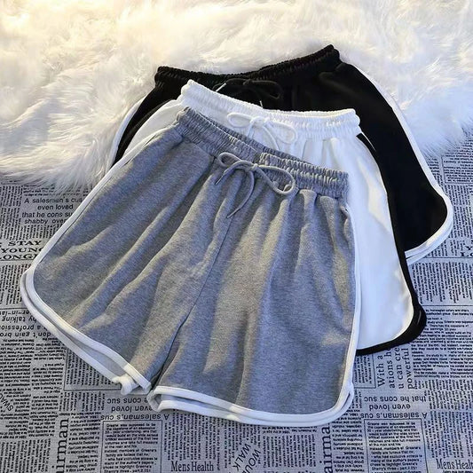 Shorts Oversize Mujer Verano | Rayas Blancas y Negras Tiro Alto Ancho S-3XL