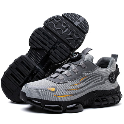 Zapatillas de Seguridad con Hebilla Giratoria – Ligeras, Transpirables y Resistentes, Suela Air Soft Antideslizante para Hombre