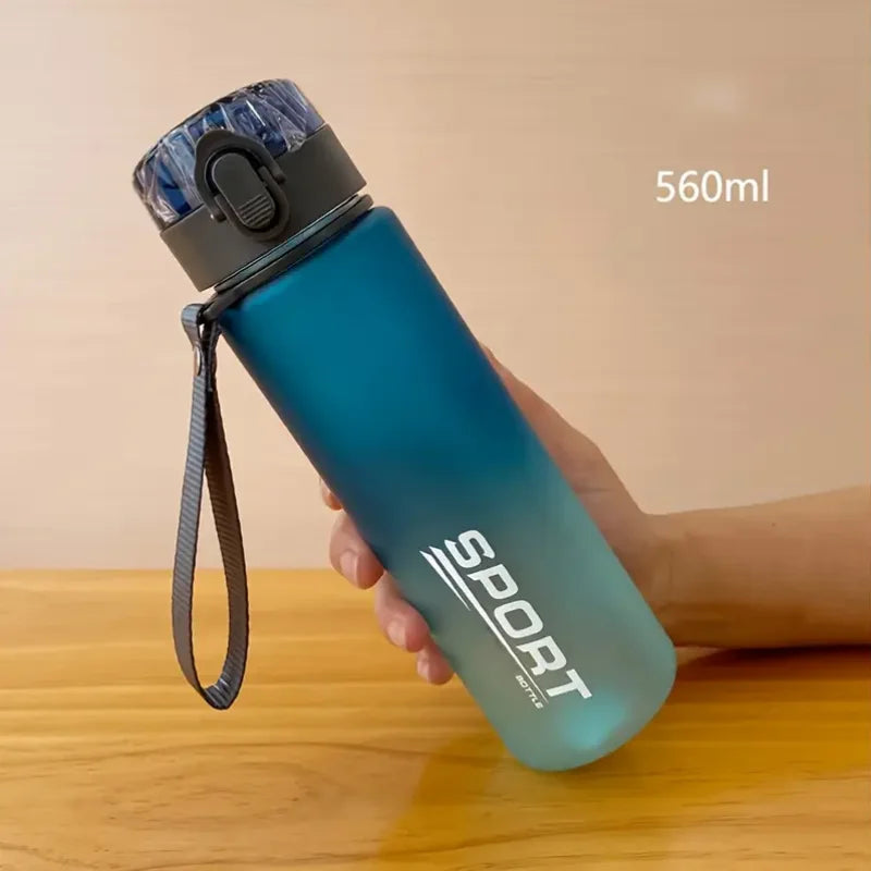 Botella Deportiva Portátil Libre de BPA | A Prueba de Fugas | 400ml / 560ml | Para Gimnasio, Viajes y Senderismo
