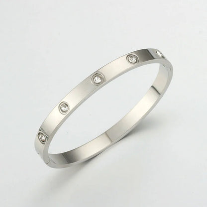 Pulsera Brazalete Unisex Dorado | Brazalete de Moda Brillante con Inscripción Love | Joyería Ligera de Lujo para Hombre y Mujer