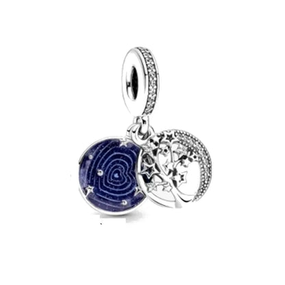 Charm Serie Océano en Plata 925 – Abalorios Tortuga, Cangrejo y Sirena para Pulsera Original Mujer