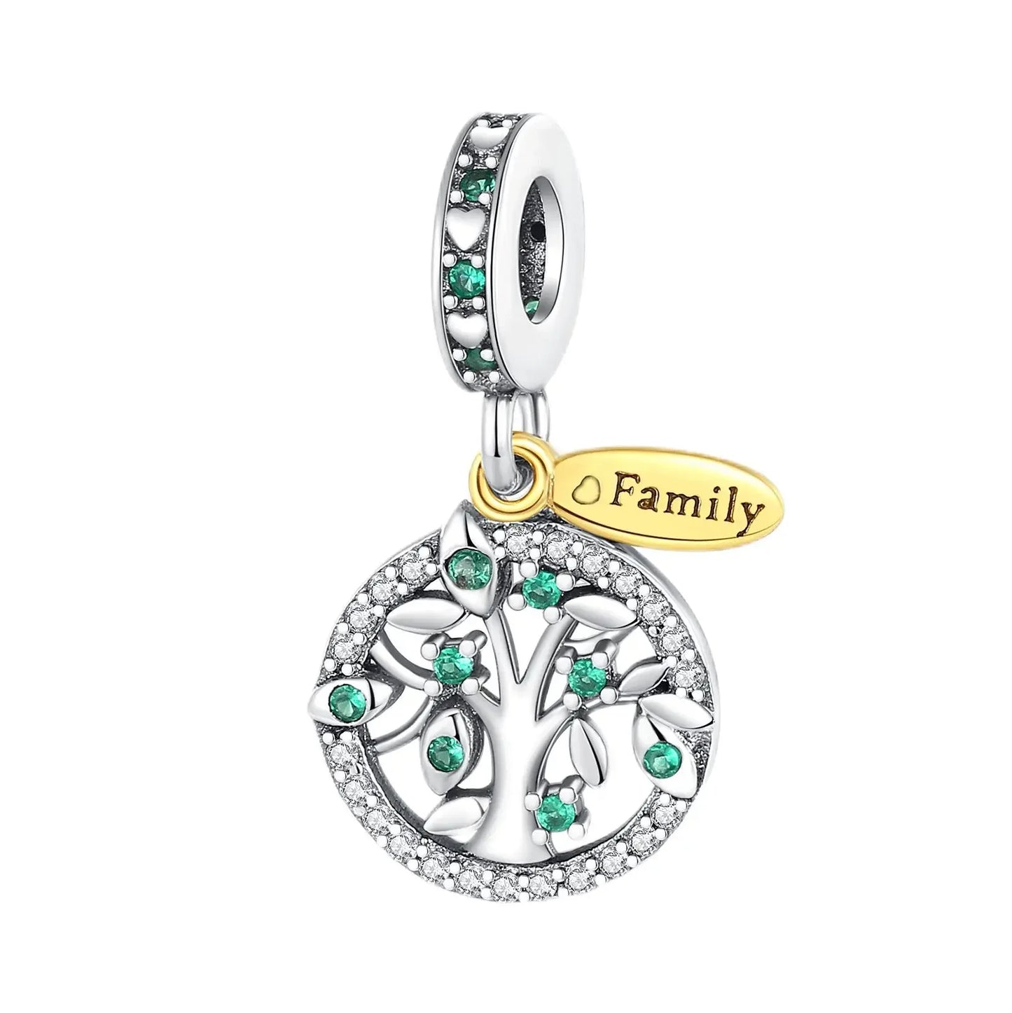 Charm Árbol de la Vida en Plata 925 – Abalorio Familia y Amigos para Pulseras Originales Mujer