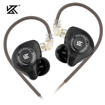 KZ EDX PRO X Auriculares In-Ear HIFI – Graves Potentes, Cancelación de Ruido, Cable Desmontable 3.5mm