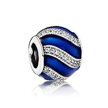 Charm Serie Océano en Plata 925 – Abalorios Tortuga, Cangrejo y Sirena para Pulsera Original Mujer