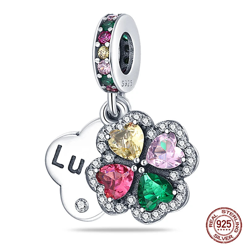 100% 925 Sterling Silver Creative Blue Luminous Firefly Charms Pendants Fit Qikaola 925 Original Bracelets DIY Birthday Jewelry