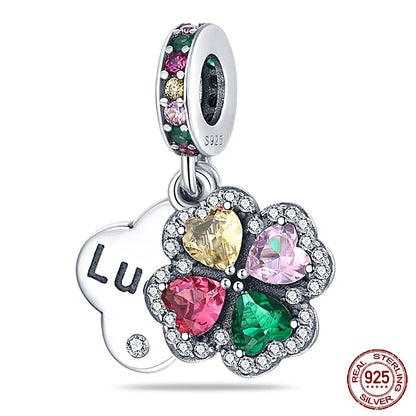 100% 925 Sterling Silver Creative Blue Luminous Firefly Charms Pendants Fit Qikaola 925 Original Bracelets DIY Birthday Jewelry