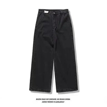 Jeans Camuflados Y2K Hombre | Pantalones Vaqueros Oversize Rectos Wide Leg Estilo Hip Hop Streetwear Retro