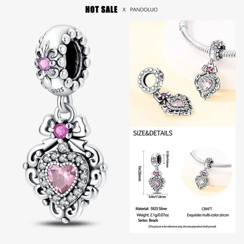 Charm Plata 925 Flor de Loto Retro | Bead Clásico Compatible Pandora Mujer
