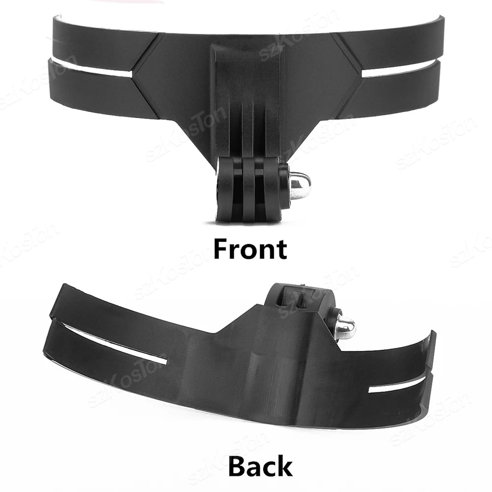 Soporte de barbilla para casco de motocicleta – Montura compatible con GoPro Hero 13/12/11/10/9/8, DJI Action 5/4 e Insta360
