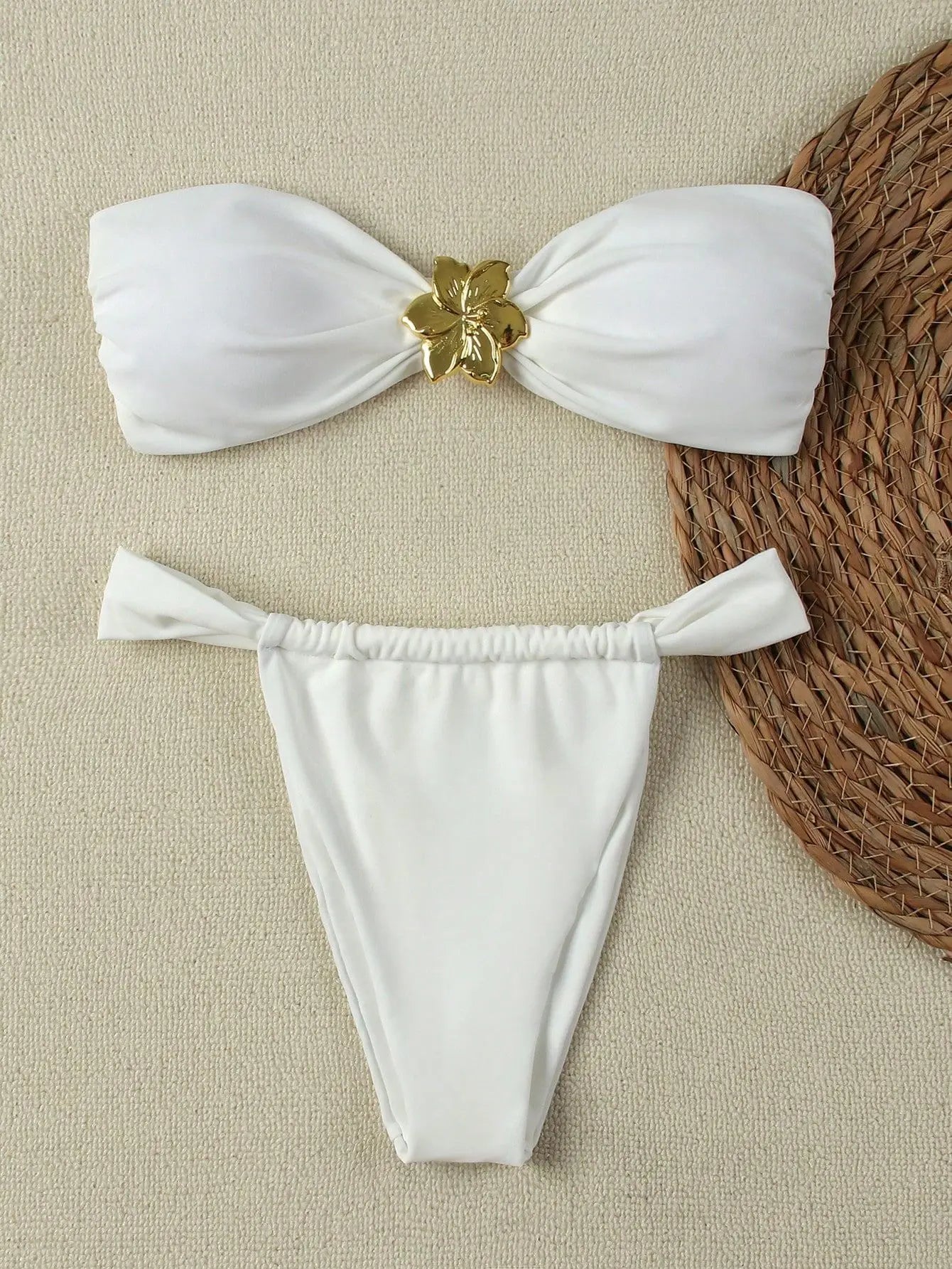 Bikini Sexy 2025 Mujer Push Up | Top Bandeau + Tanga Brasileño Traje de Baño