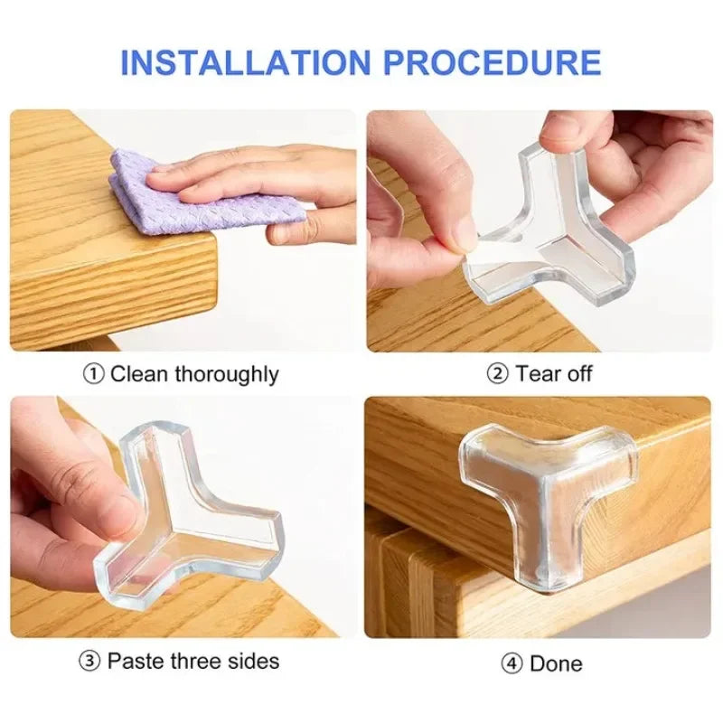Protectores de Esquinas para Bebé – Juego de 8/16 Piezas, Silicona Transparente, Seguridad Infantil Muebles