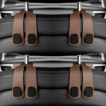 Ganchos ReposaCabezas para Coche – Organizador de Asiento Trasero | Soporte para Bolsos, Mochilas y Compras