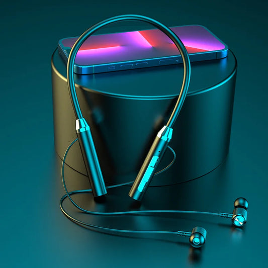 Auriculares Bluetooth Deportivos de Cuello con Imanes – Manos Libres, Cancelación de Ruido, Estéreo Inalámbrico