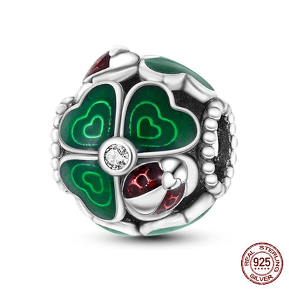 100% 925 Sterling Silver Creative Blue Luminous Firefly Charms Pendants Fit Qikaola 925 Original Bracelets DIY Birthday Jewelry