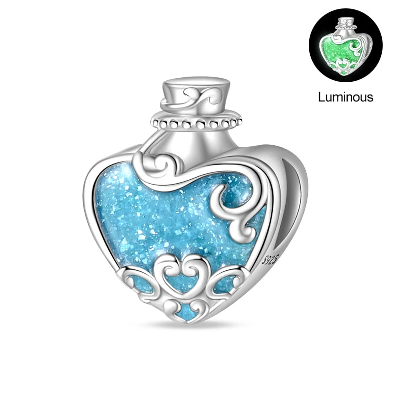 S925 Silver Color Butterfly Daisy Rose Crown Perfume Charms Beads Fit Pan Original Bracelets DIY Fine Jewelry Making Gifts